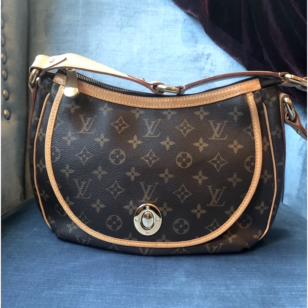 Louise Vuitton Tulum PM Monogram Canvas Shoulder Bag